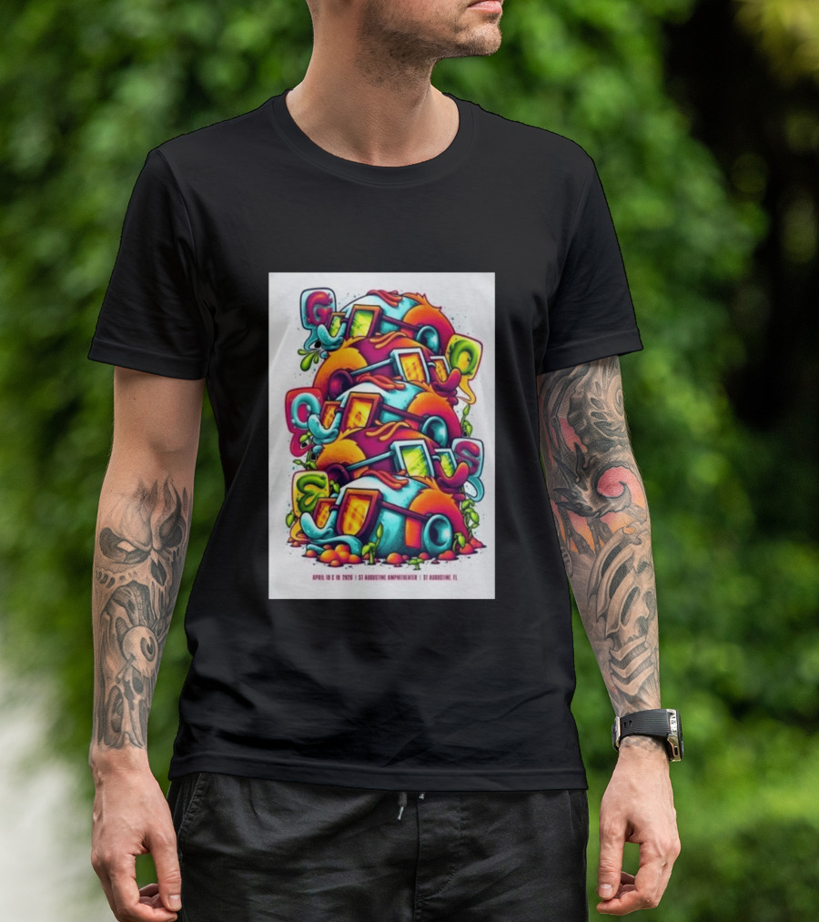 Goose April 18 19 2026 St Augustine Amphitheatre Vibrant Colorful T-Shirt