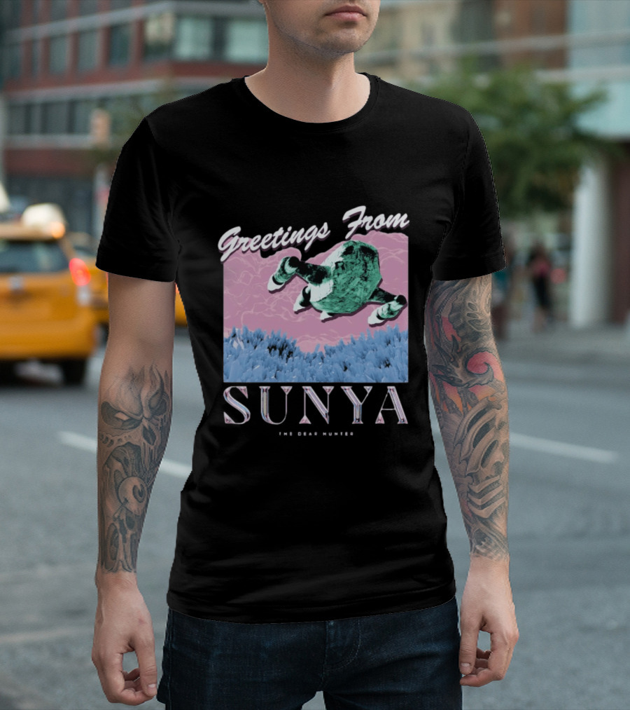 Greetings From Sunya The Dear Hunter Retro Futuristic T-Shirt
