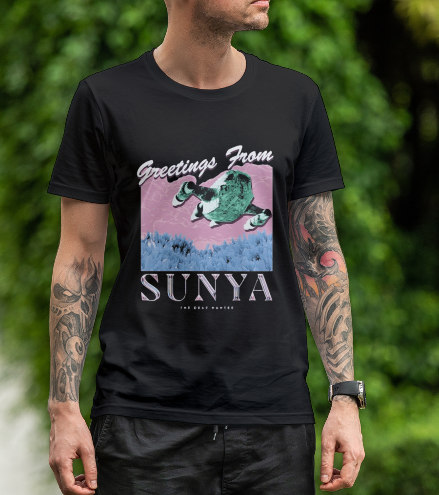 Greetings From Sunya The Dear Hunter Retro Futuristic T-Shirt