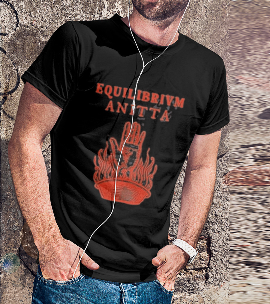 Equilibrivm Anitta Hand With Flames T-Shirt