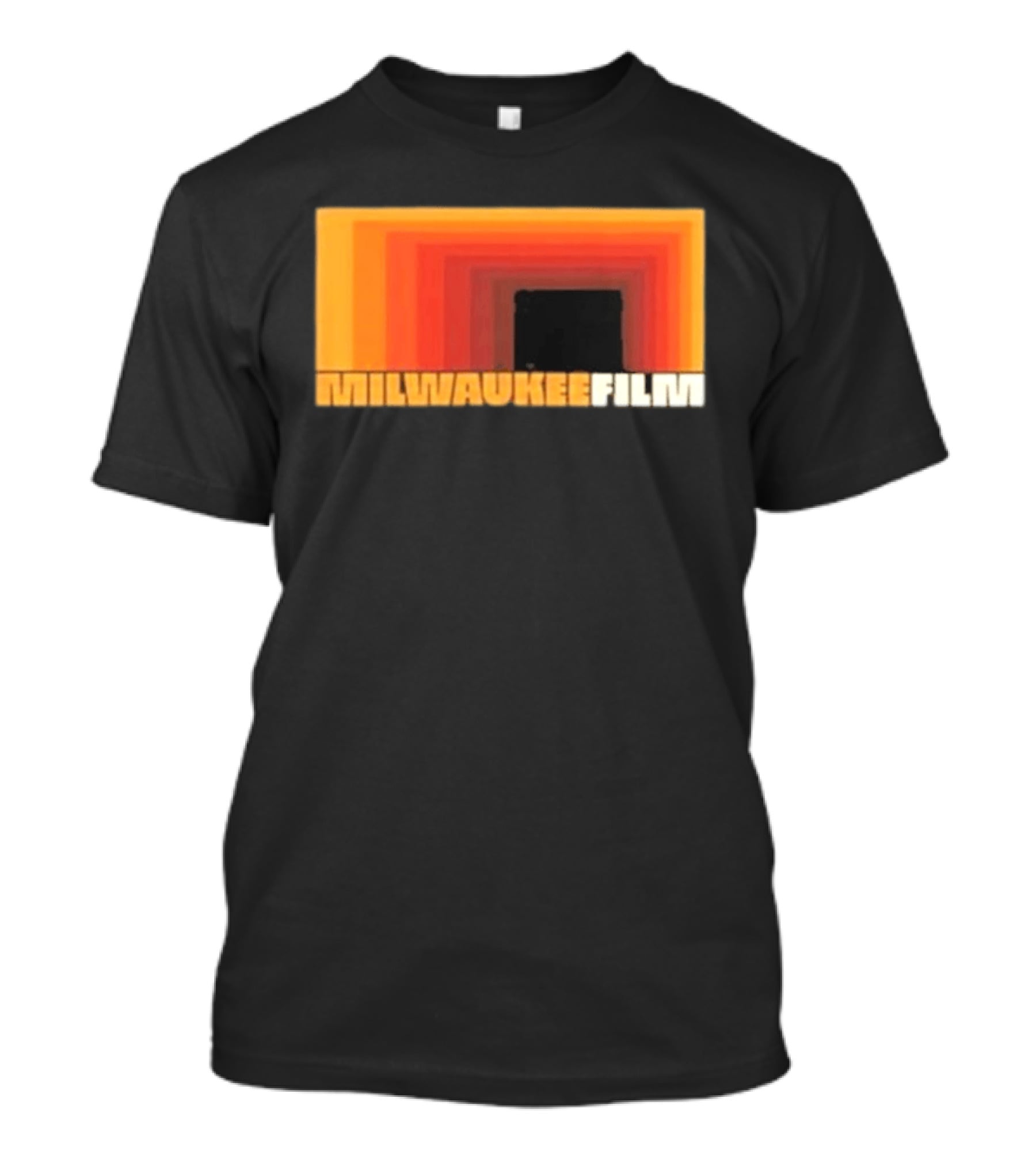 Milwaukee Film Retro Gradient Rectangle T-Shirt
