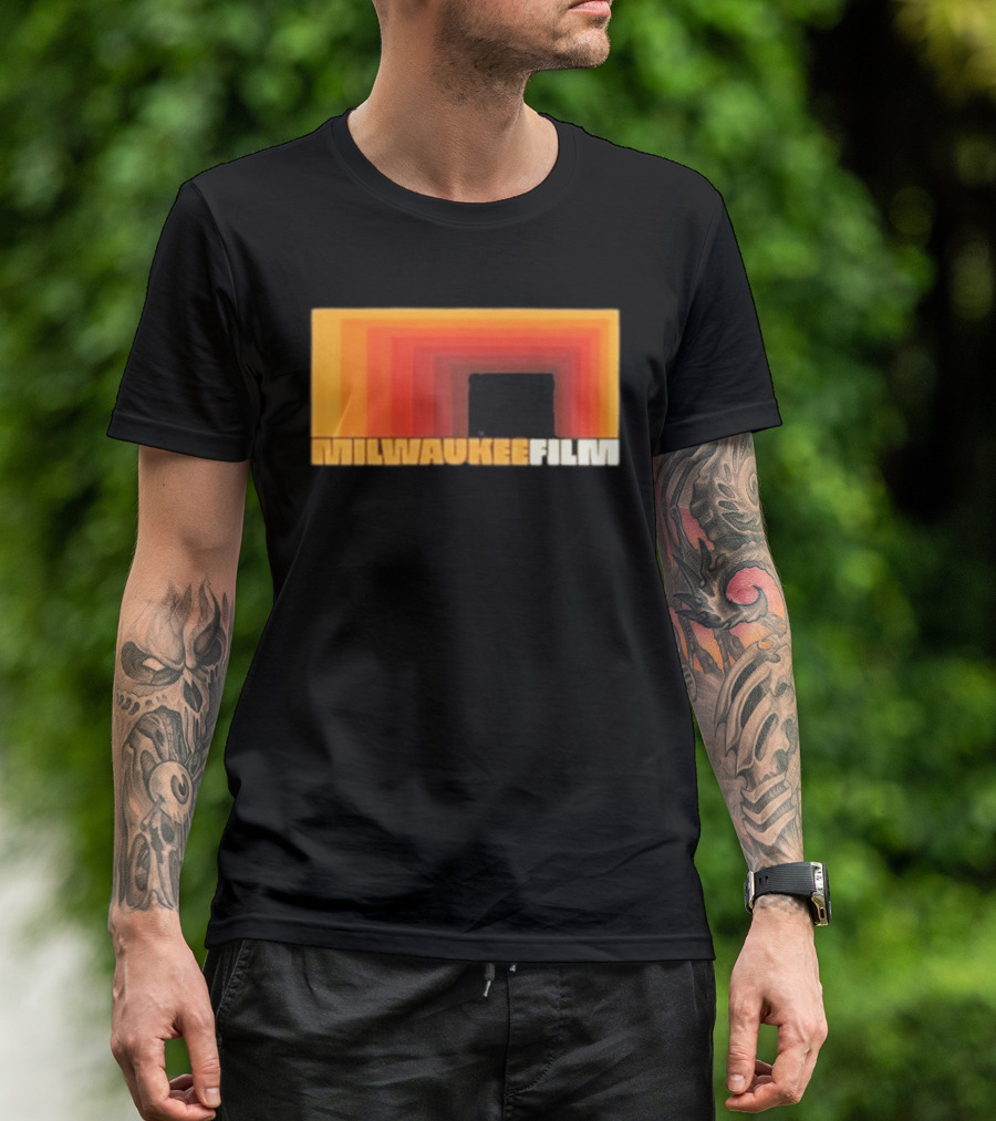 Milwaukee Film Retro Gradient Rectangle T-Shirt