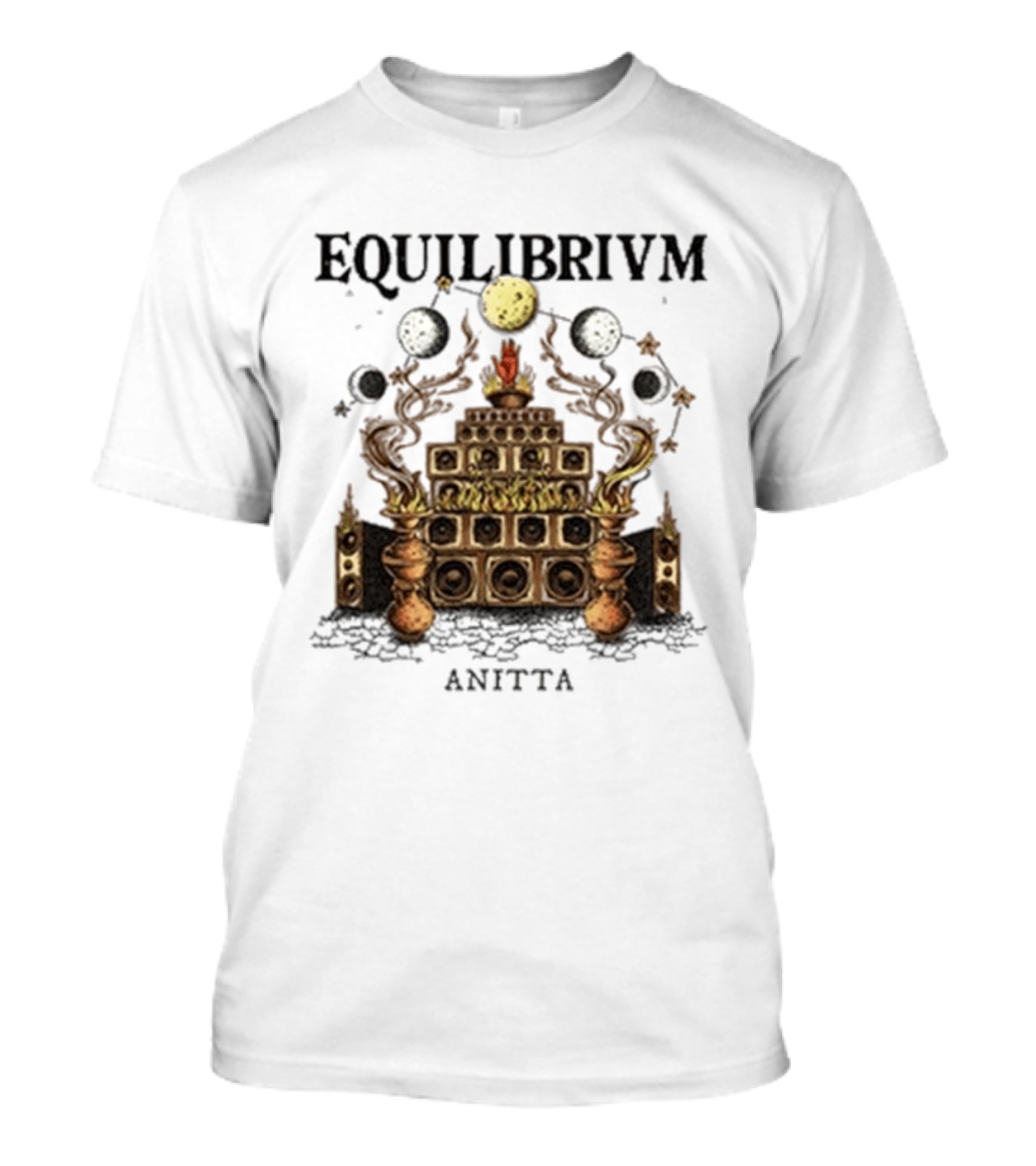 Anitta Equilibrium Moon Speaker Pyramid With Celestial Balance T-Shirt