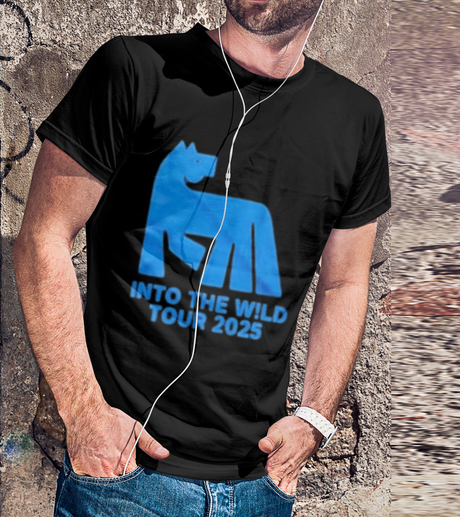 Russ Into The Wild Tour 2025 Blue Bear T-Shirt