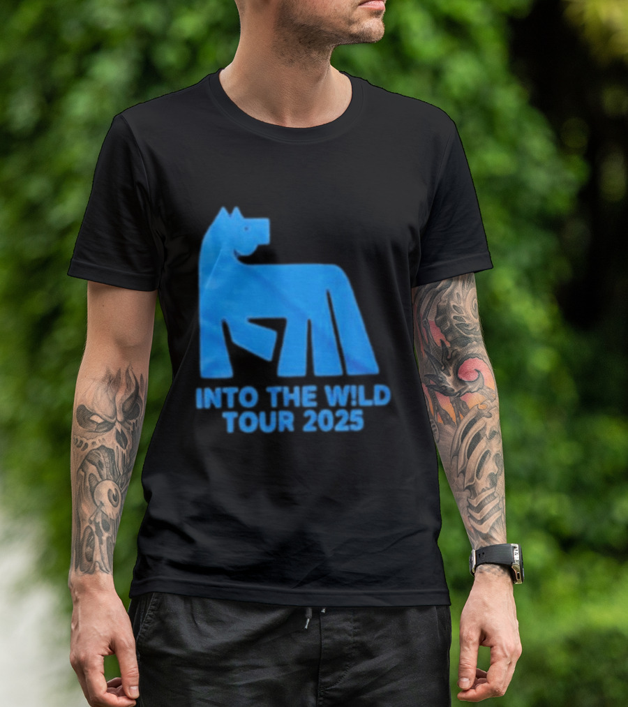 Russ Into The Wild Tour 2025 Blue Bear T-Shirt