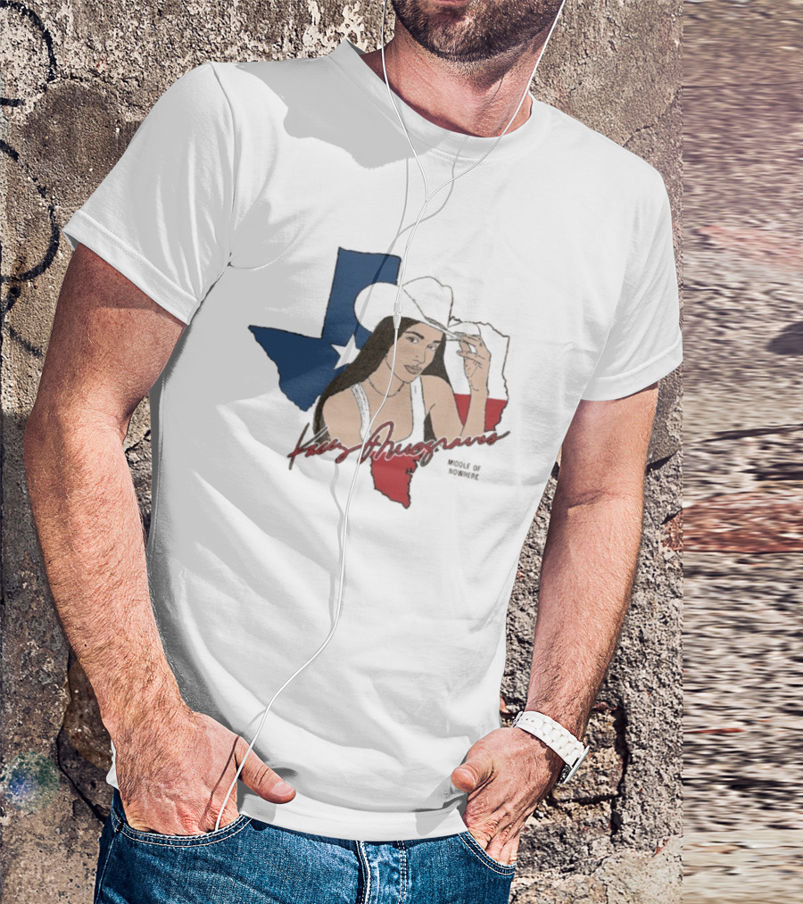 Kacey Musgraves Texas Map Middle Of Somewhere Cowboy Hat T-Shirt