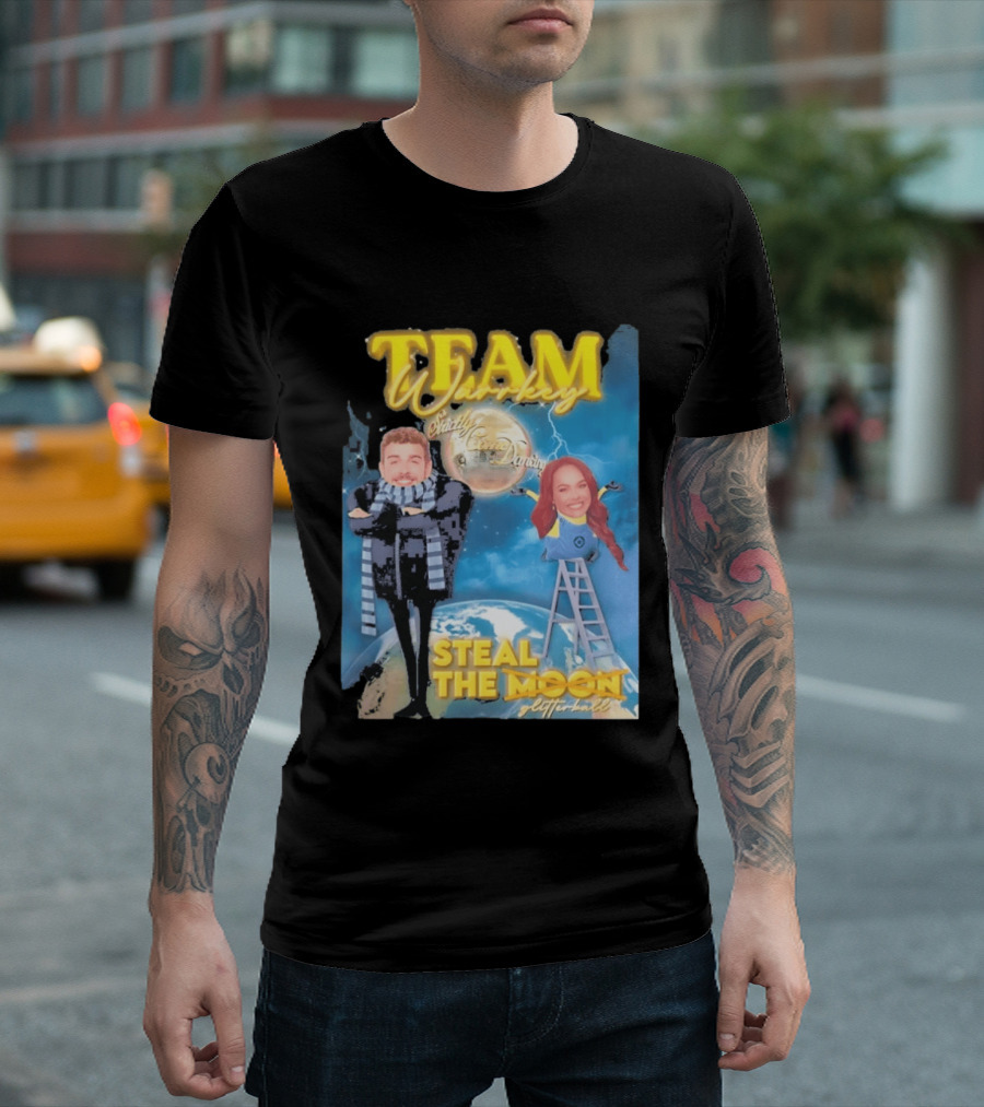 Team Warrkey Strictly Steal The Moon Dancing Planet Earth T-Shirt