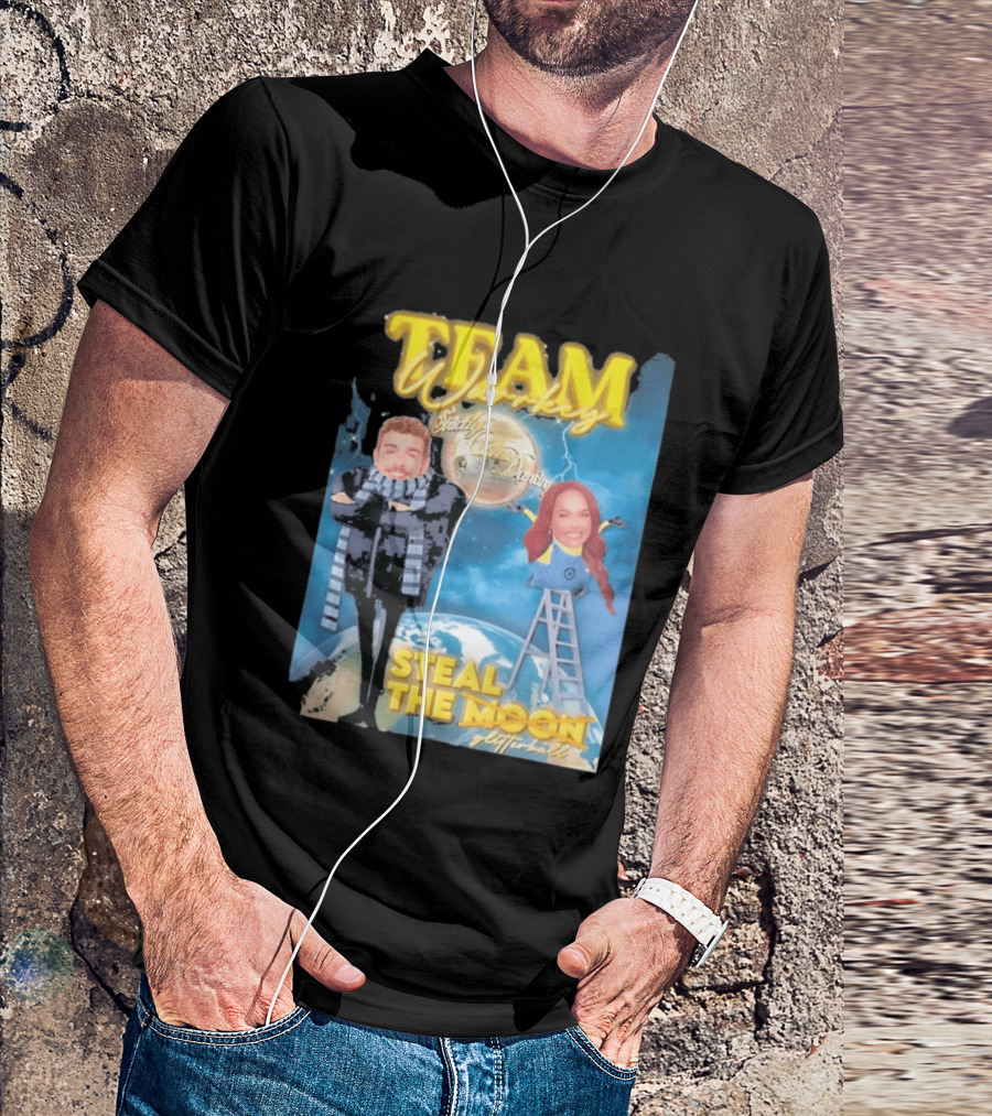 Team Warrkey Strictly Steal The Moon Dancing Planet Earth T-Shirt