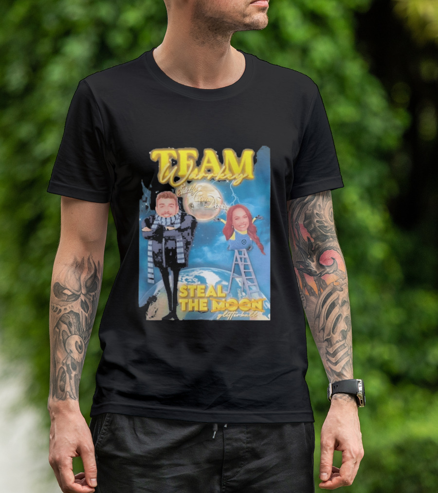 Team Warrkey Strictly Steal The Moon Dancing Planet Earth T-Shirt