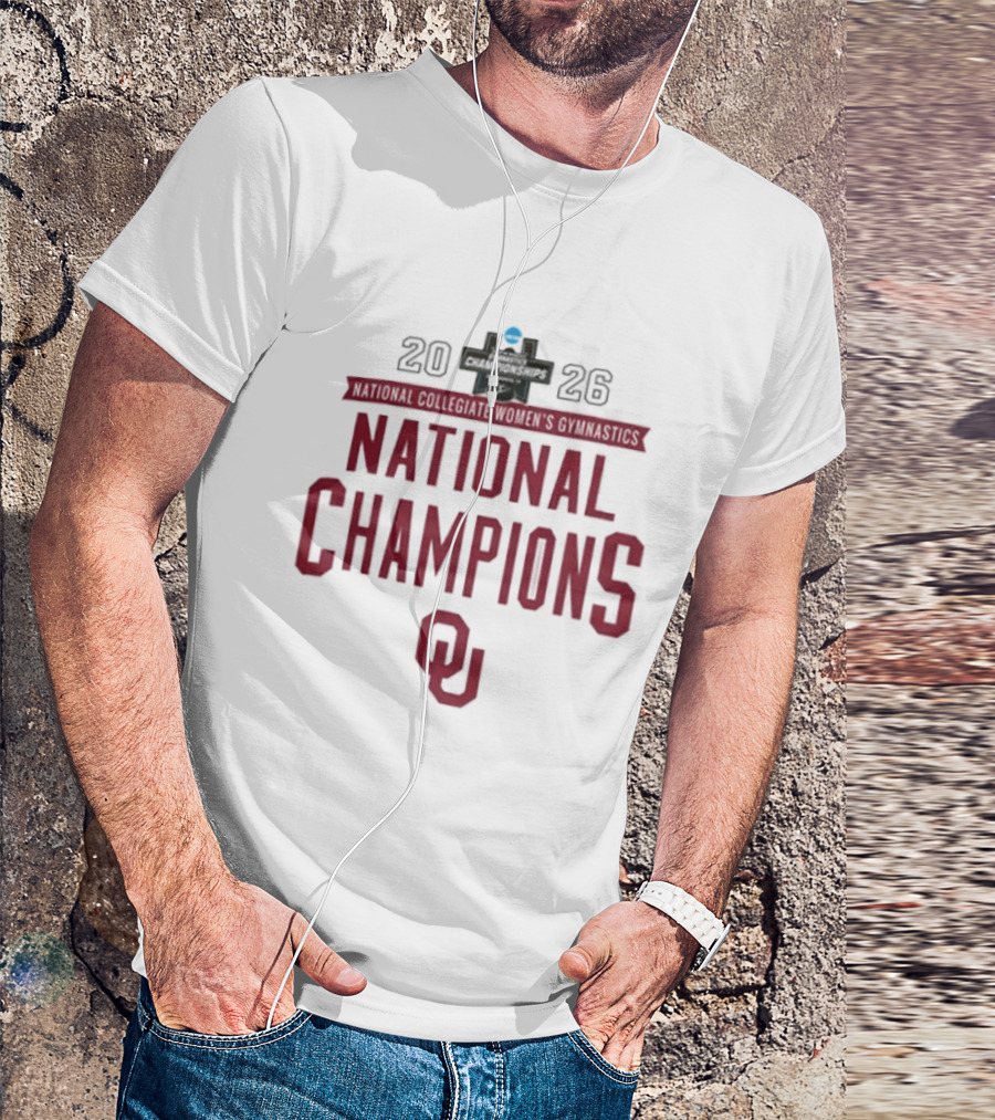 Oklahoma Sooners Gymnastics National Champions 2026 T-Shirt