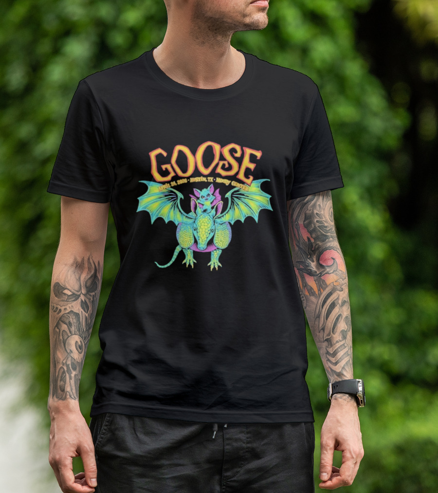 Goose Apr 24 2026 Austin TX Moody Center Dragon Event T-Shirt