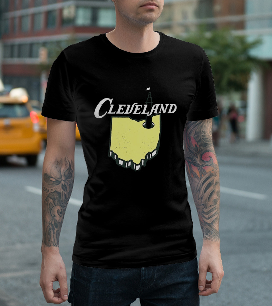 Cleveland Golf 2026 Ohio Map Tower T-Shirt