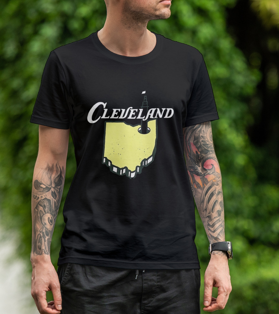 Cleveland Golf 2026 Ohio Map Tower T-Shirt