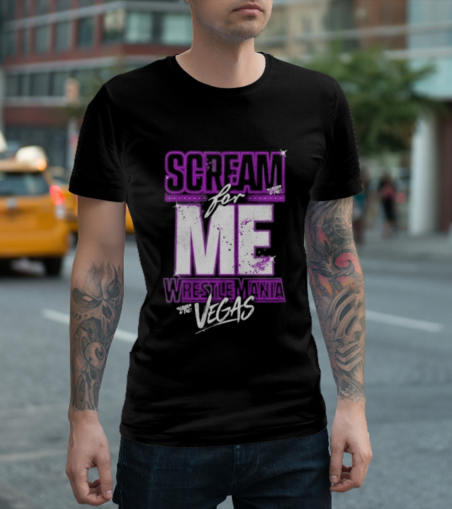 WWE WrestleMania Scream For Me Vegas Paige T-Shirt