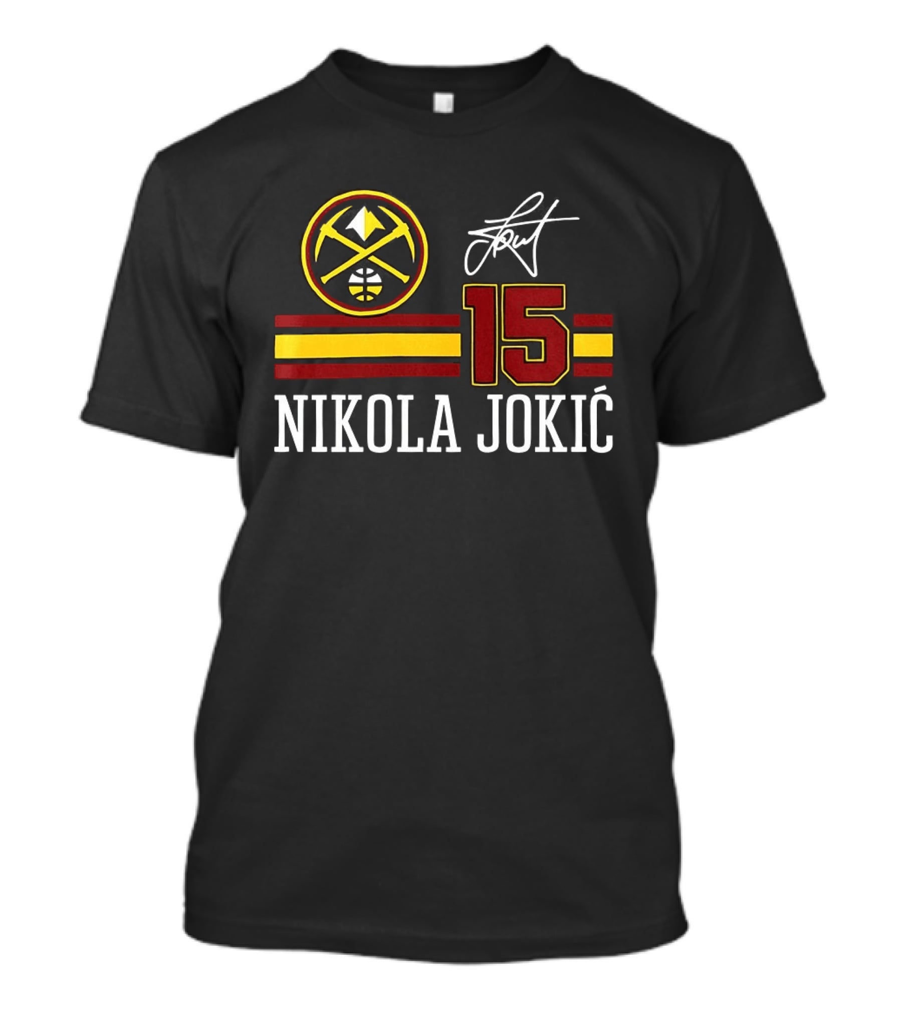 Nikola Jokić 15 Denver Nuggets NBA Signature T-Shirt