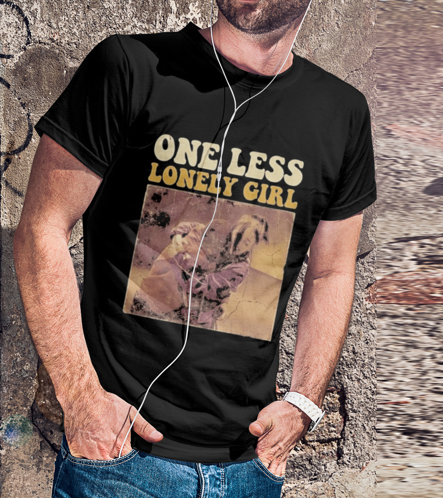 Billie Eilish Justin Bieber One Less Lonely Girl Vintage Style Hug Scene T-Shirt