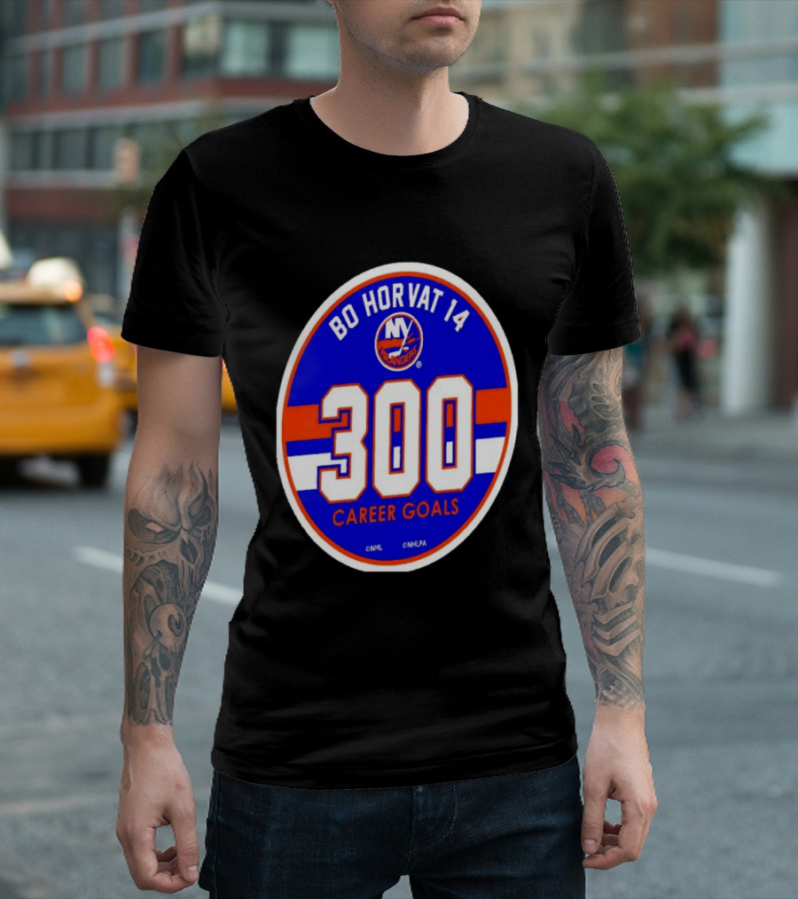 Bo Horvat 14 Islanders NHL 300 Career Goals T-Shirt