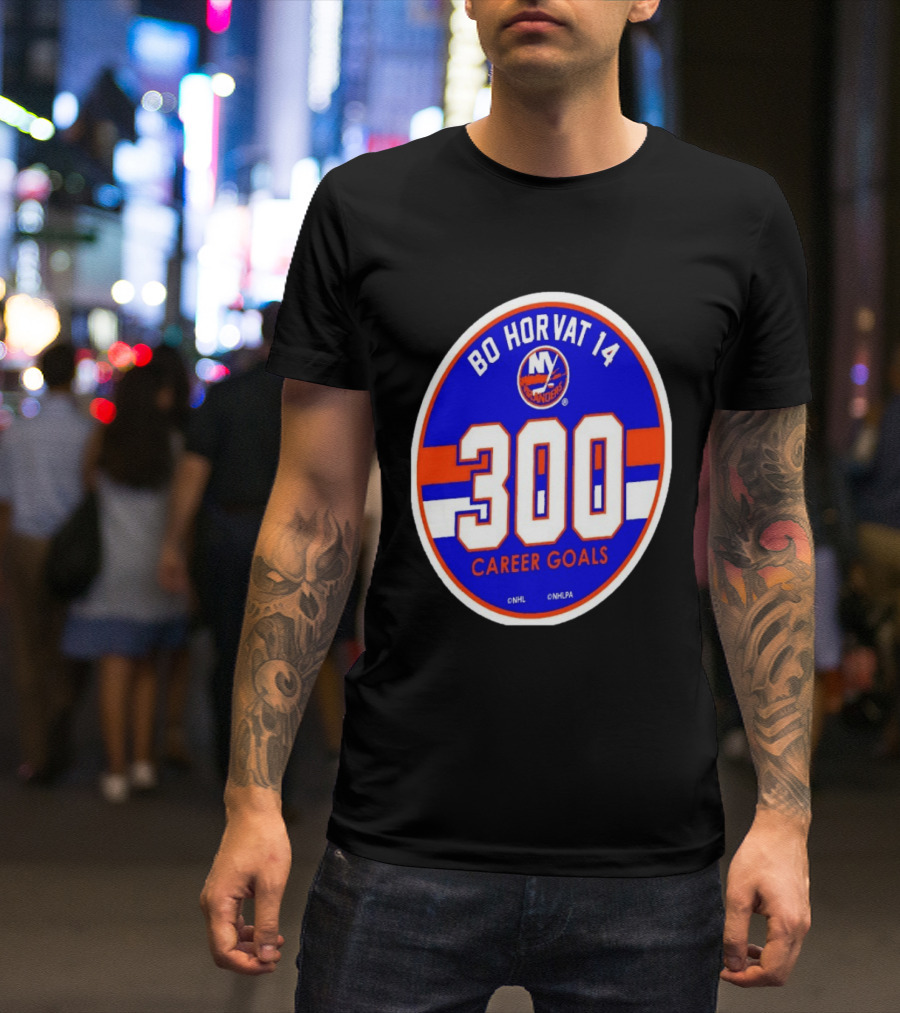 Bo Horvat 14 Islanders NHL 300 Career Goals T-Shirt
