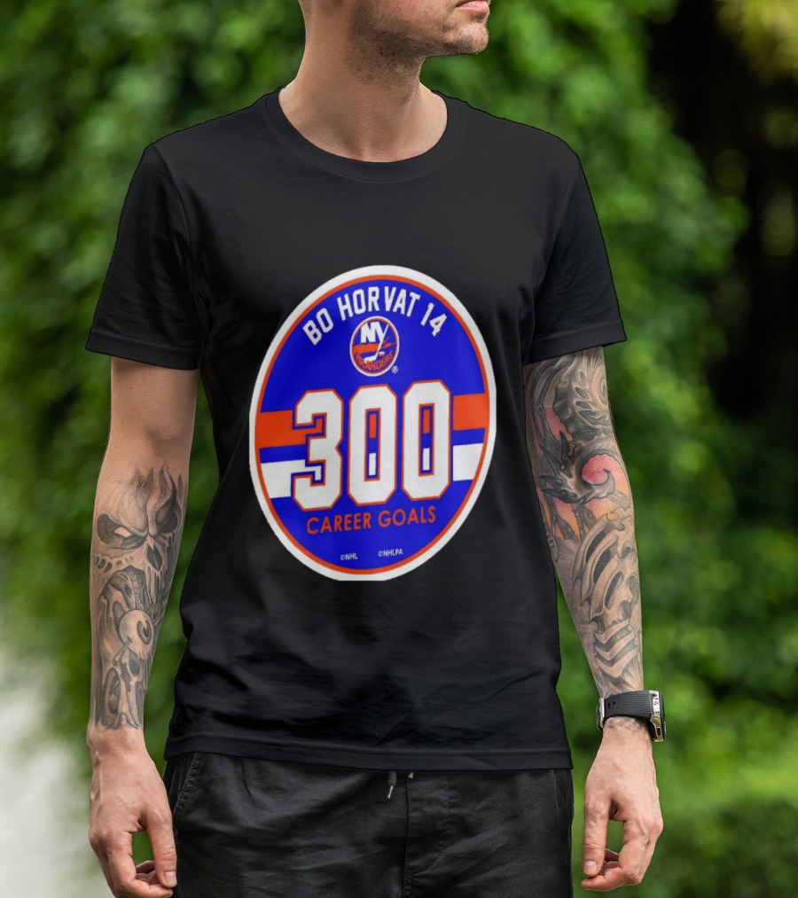 Bo Horvat 14 Islanders NHL 300 Career Goals T-Shirt