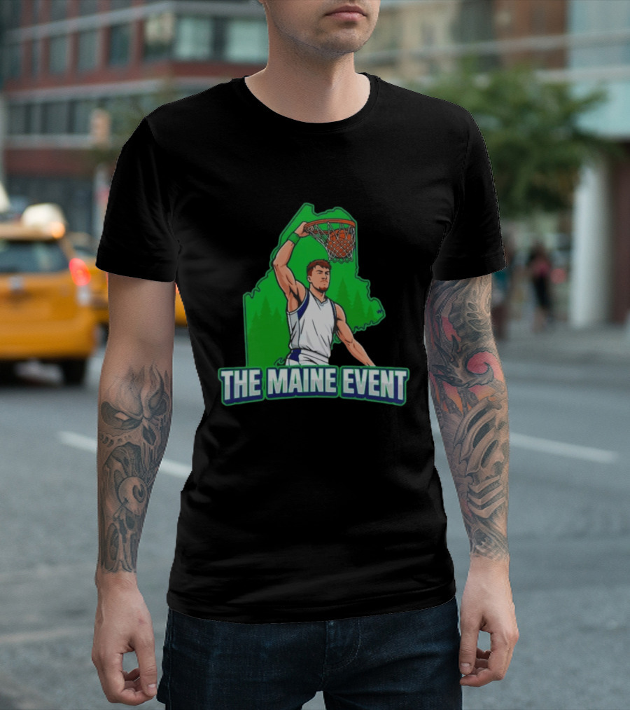 The Maine Event Basketball Dunking Athlete T-Shirt