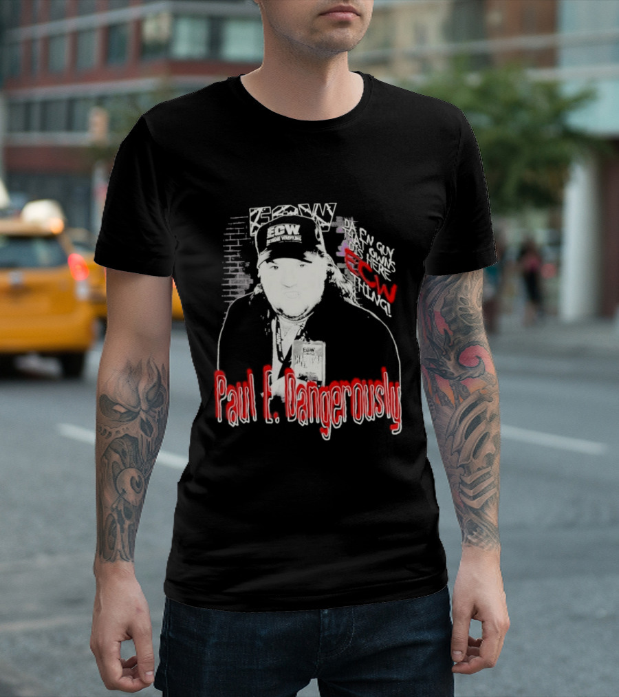 Paul E Dangerously ECW Hardcore Iconic Wrestling T-Shirt