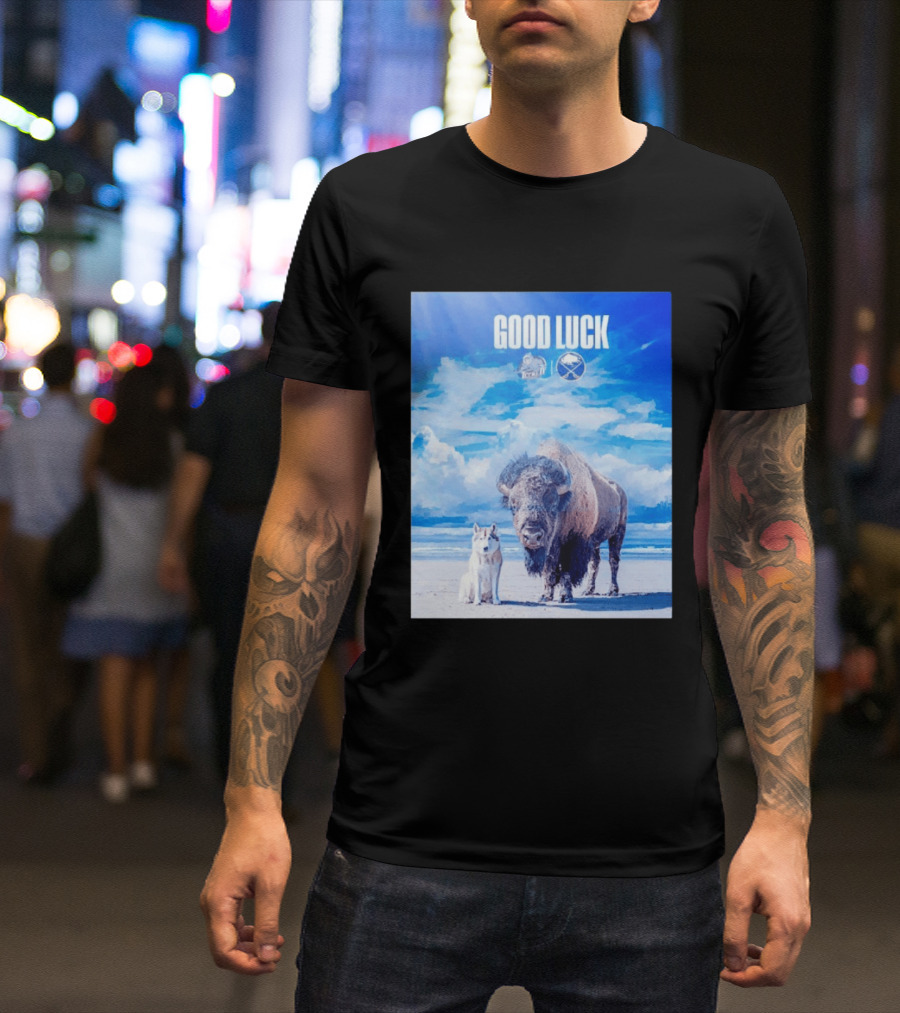 Good Luck Jacksonville Icemen Buffalo Sabres NHL Team Game 1 Buffalo Beach Sky T-Shirt