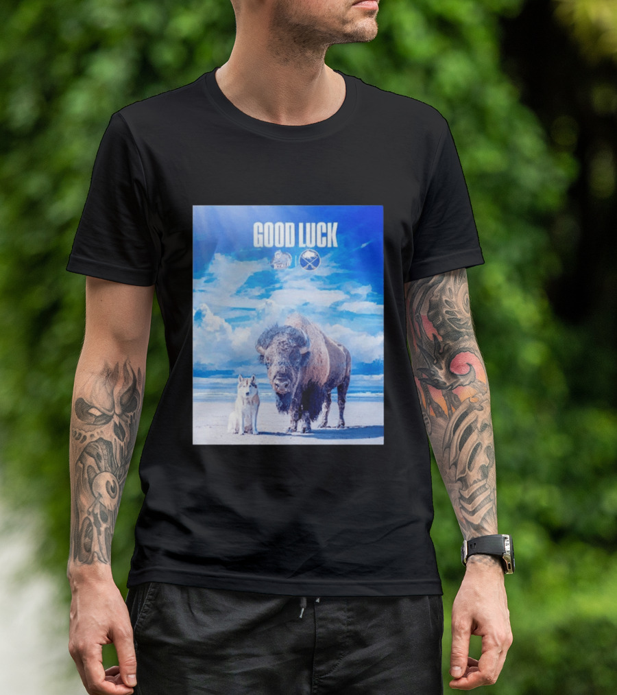 Good Luck Jacksonville Icemen Buffalo Sabres NHL Team Game 1 Buffalo Beach Sky T-Shirt