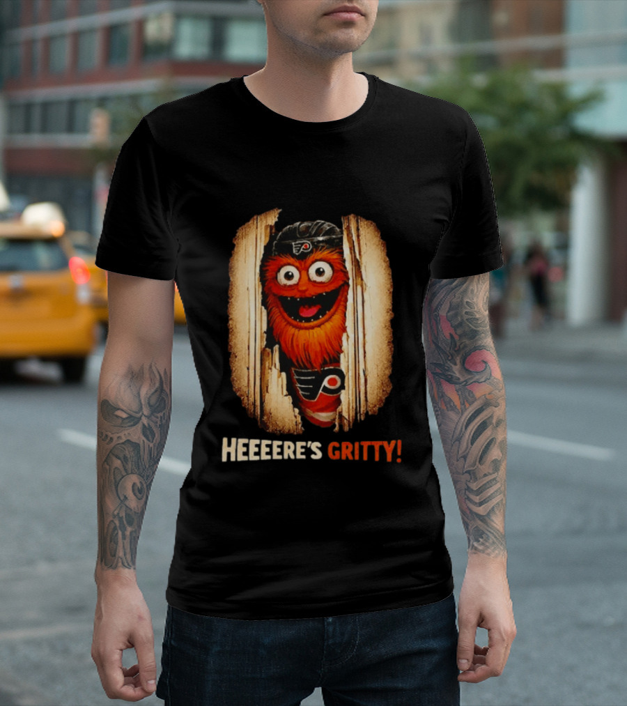 Heeere's Gritty Philadelphia Flyers Hockey T-Shirt