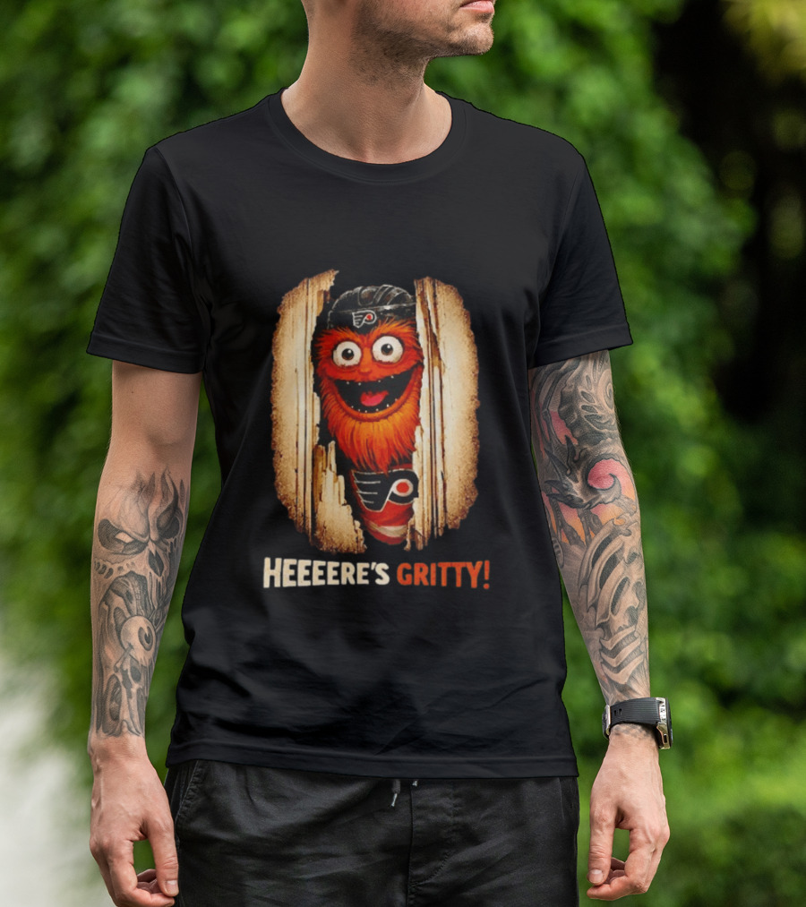 Heeere's Gritty Philadelphia Flyers Hockey T-Shirt