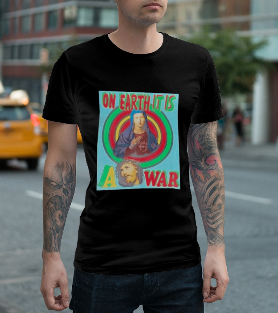 Houston Texans Saint Michael On Earth It Is A War T-Shirt
