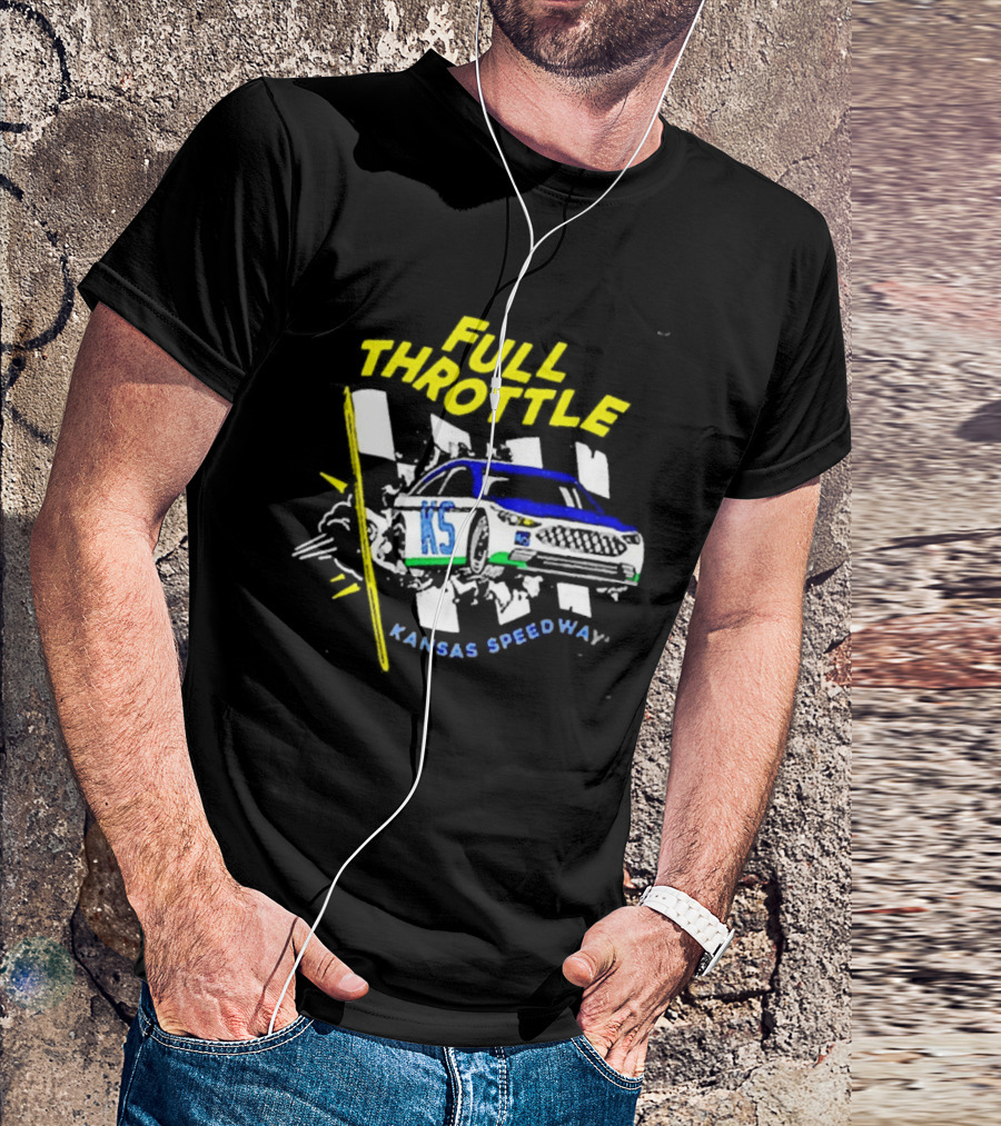 Full Throttle Kansas Speedway KS Racing Car Adventure T-Shirt