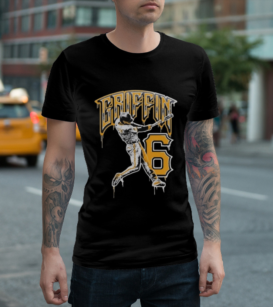 Konnor Griffin 6 Pittsburgh Pirates Dynamic Swinging Player T-Shirt
