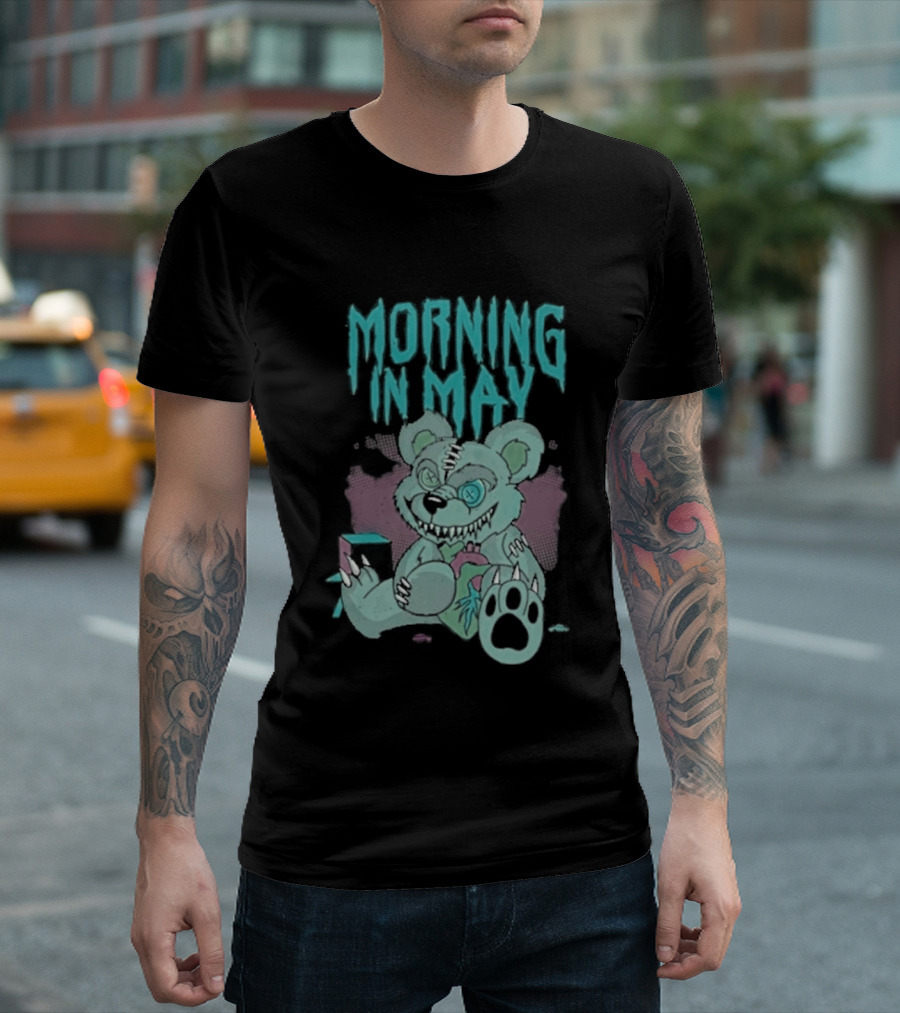 Morning In May Deaddy Bear Pink And Blue Teddy T-Shirt