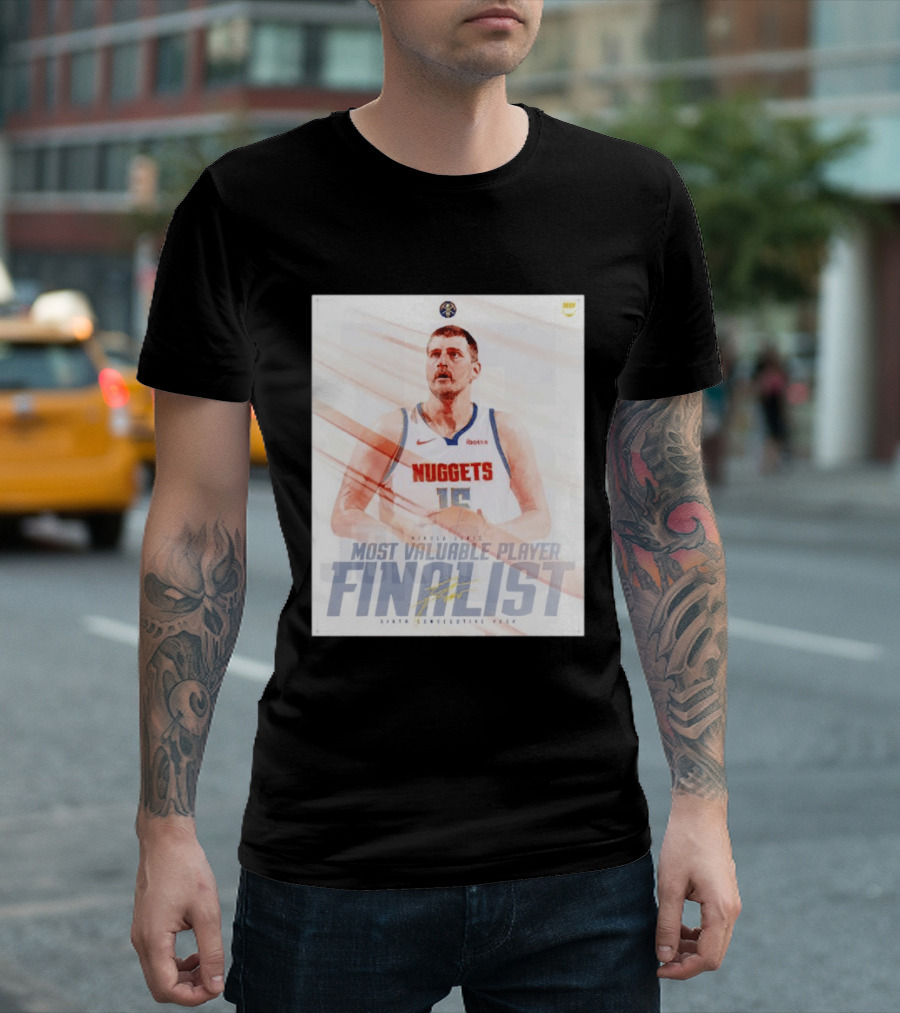 Nikola Jokić Most Valuable Player Finalist Sixth Consecutive Year Nuggets T-Shirt