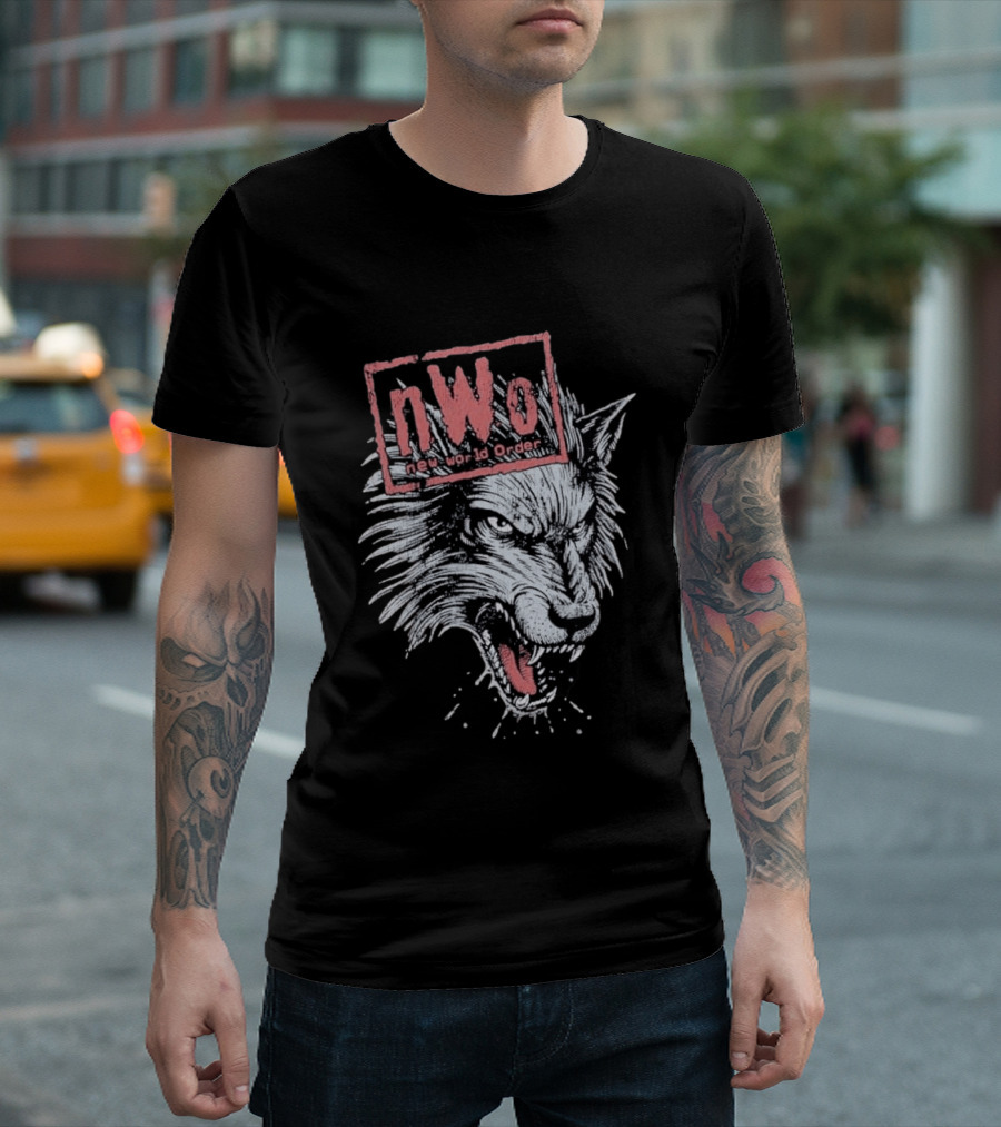 NWO New World Order Wolfpack Vintage Style Wrestling T-Shirt