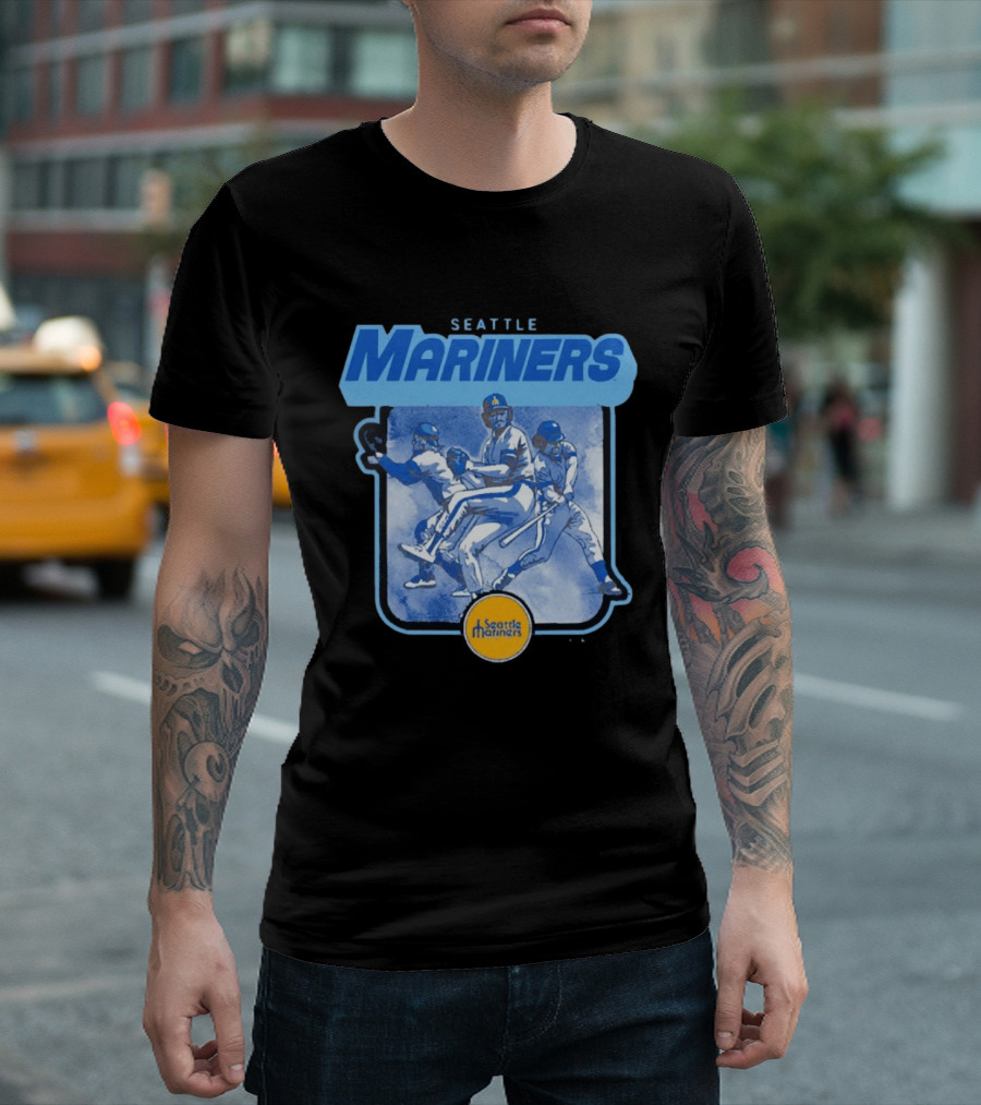 Seattle Mariners Retro Baseball Players T-Shirt