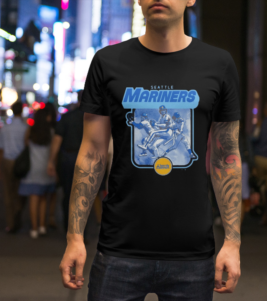 Seattle Mariners Retro Baseball Players T-Shirt