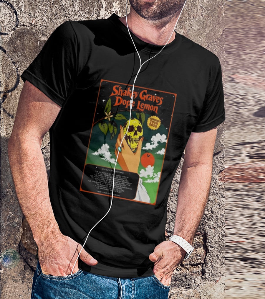 Shakey Graves Dope Lemon Summer Tour 2026 With Texino Support T-Shirt