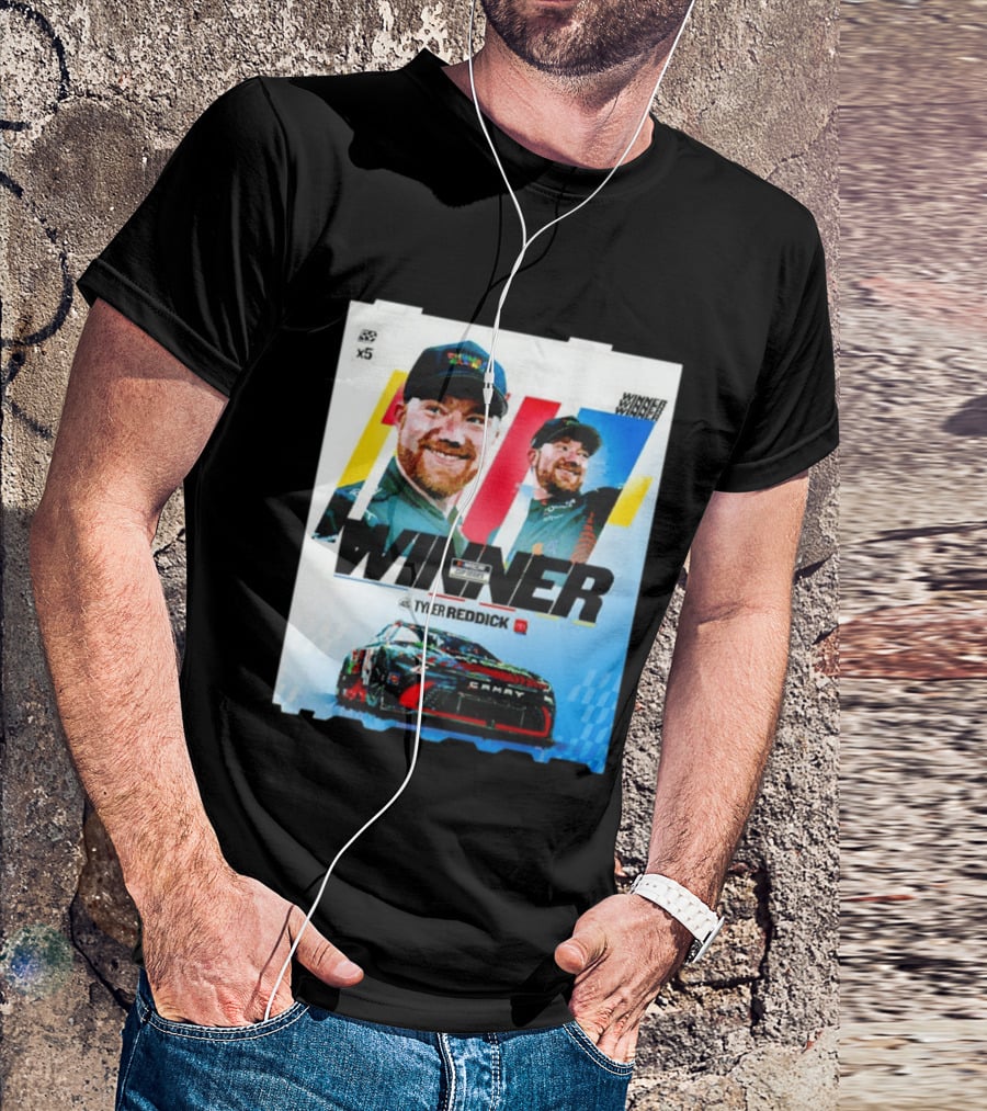 Winner Tyler Reddick NASCAR Kansas Speedway Victory Car Chevrolet Camaro T-Shirt