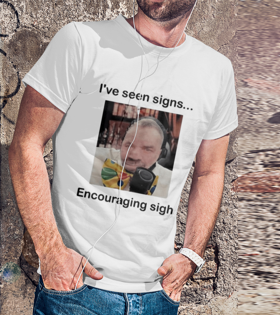 I've Seen Signs Encouraging Sigh Microphone Headset Bow Tie T-Shirt