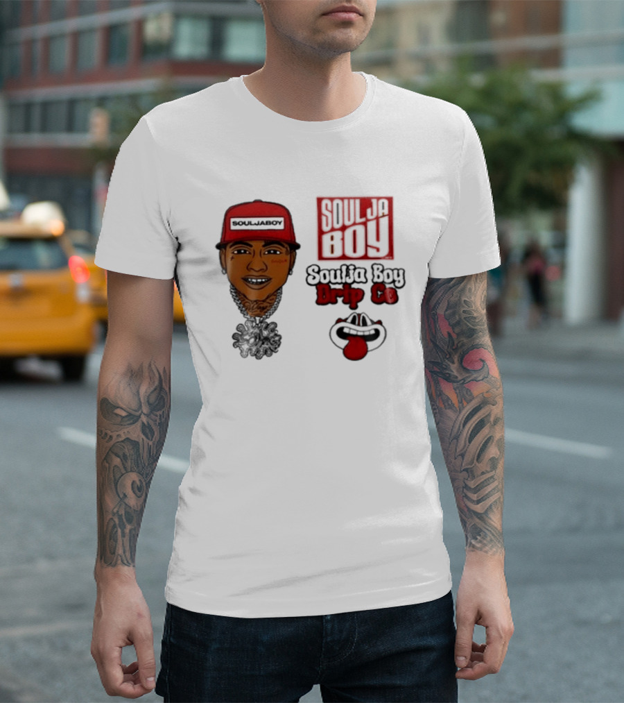 Soulja Boy Drip Co Tour 2026 Grills and Hat Collection T-Shirt