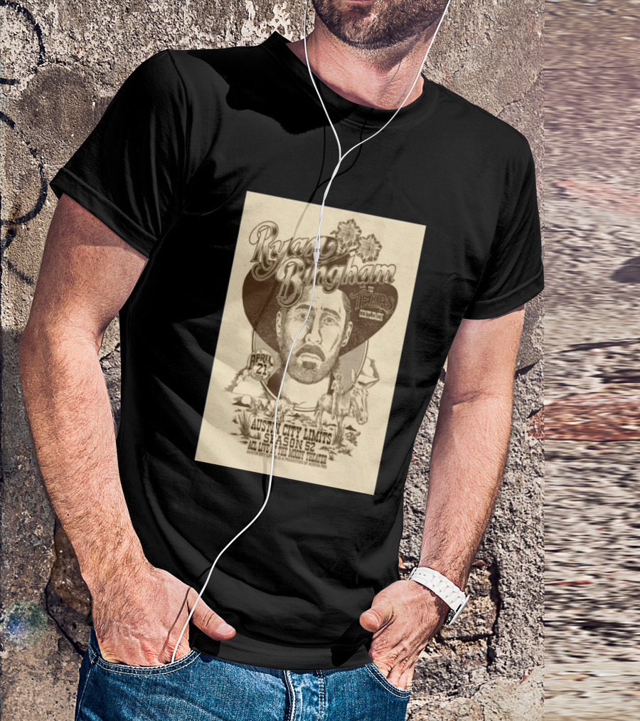 Ryan Bingham With The Texas Gentlemen Austin City Limits Season 52 April 21 2026 Moody Theater T-Shirt