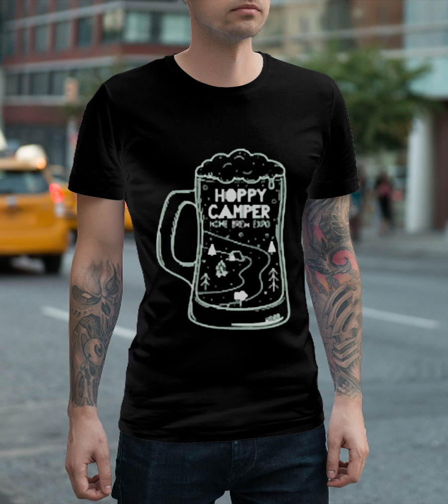 Hoppy Camper Home Brew Expo Beer Adventure T-Shirt