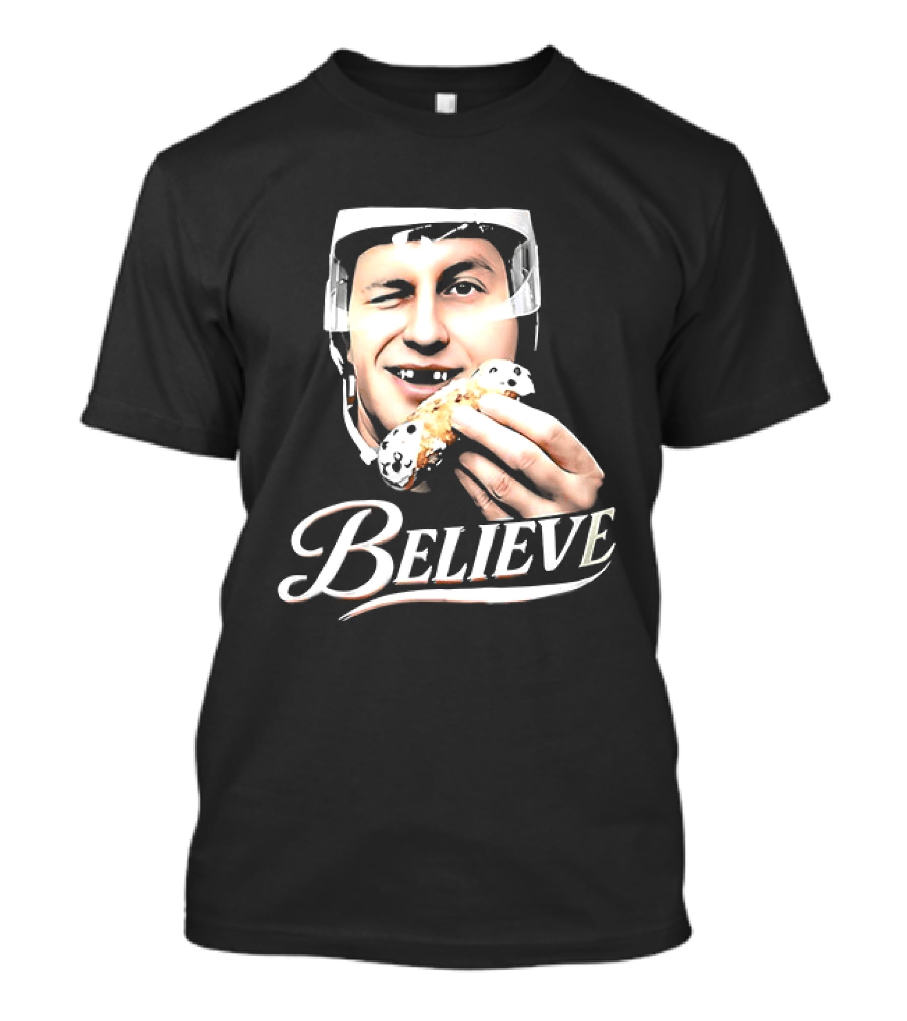 Believe Jack Hughes Big Head Philadelphia Flyers NHL T-Shirt