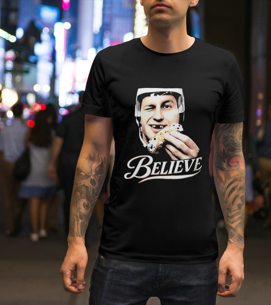 Believe Jack Hughes Big Head Philadelphia Flyers NHL T-Shirt