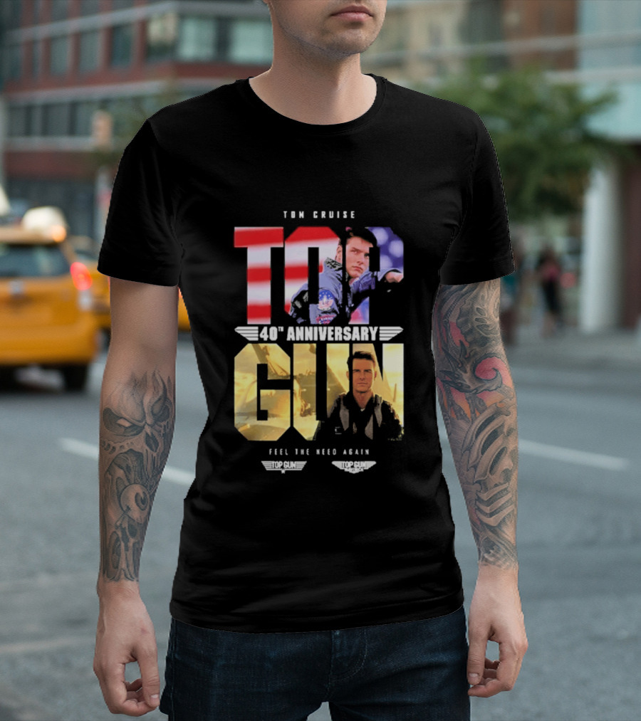 Top Gun Maverick Tom Cruise 40th Anniversary Feel The Need Again T-Shirt