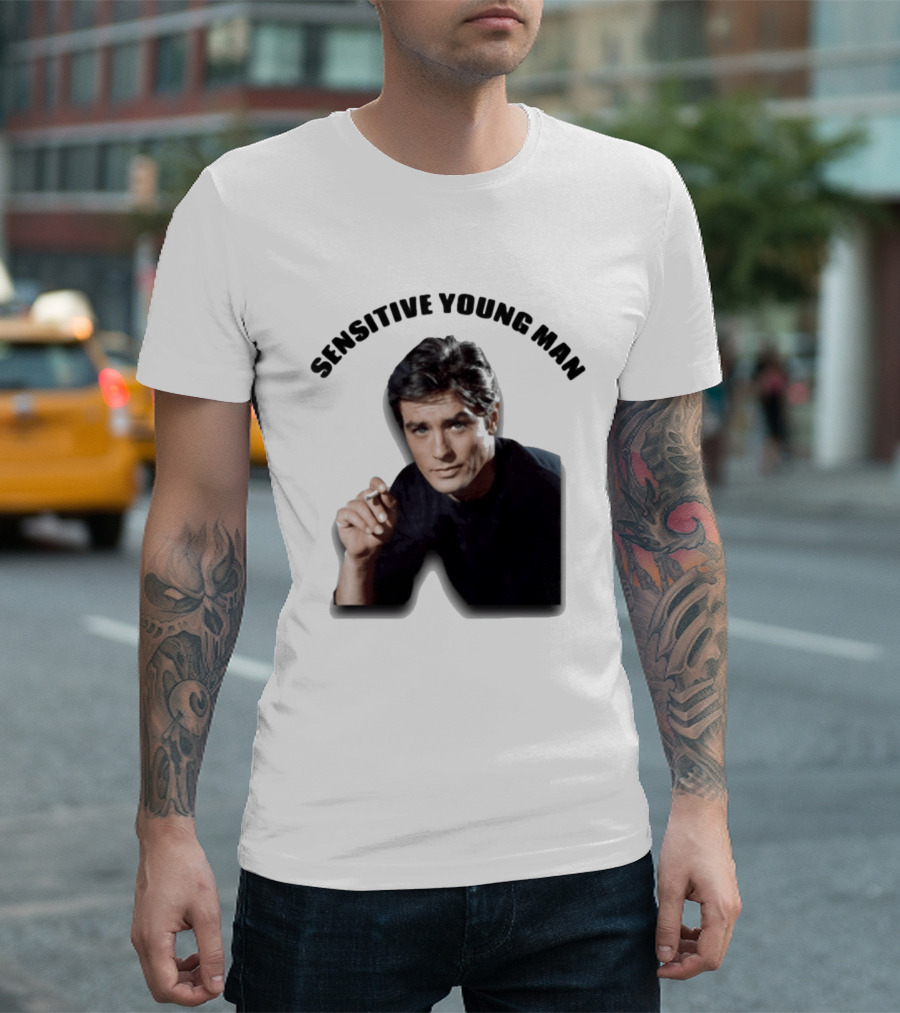 Sensitive Young Man Iconic Actor Cigarette T-Shirt