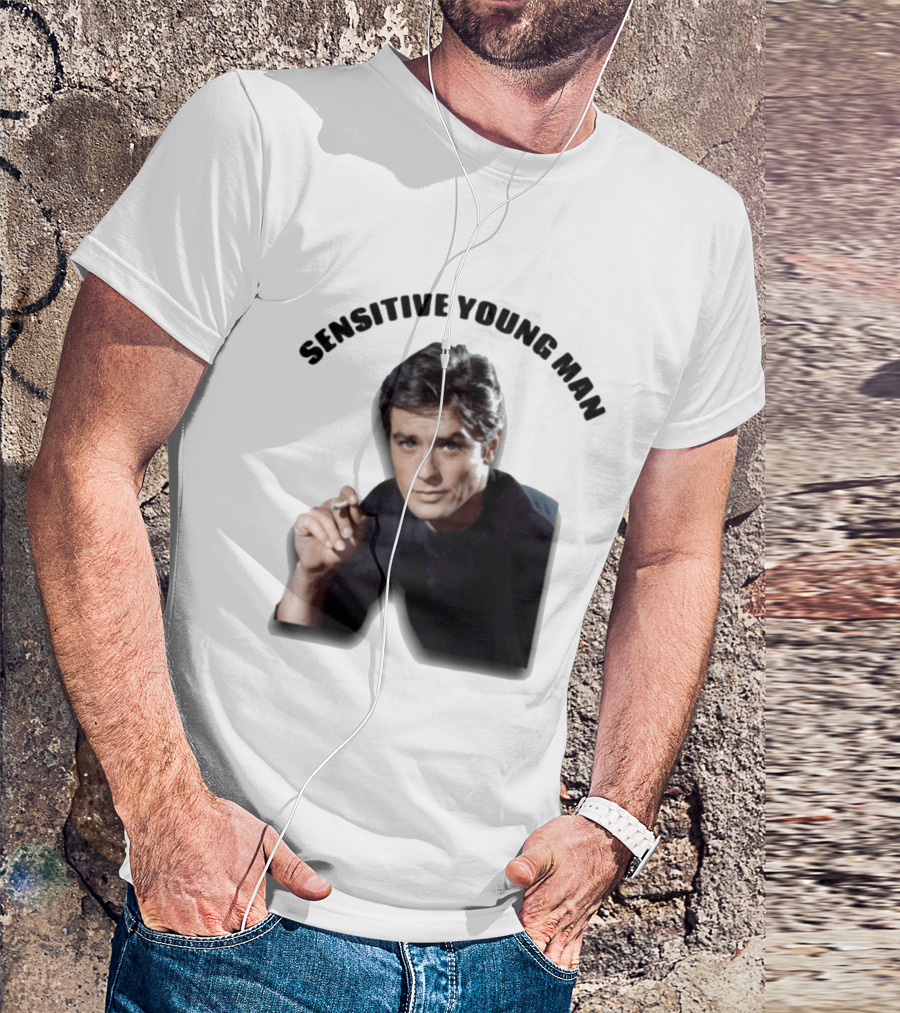 Sensitive Young Man Iconic Actor Cigarette T-Shirt