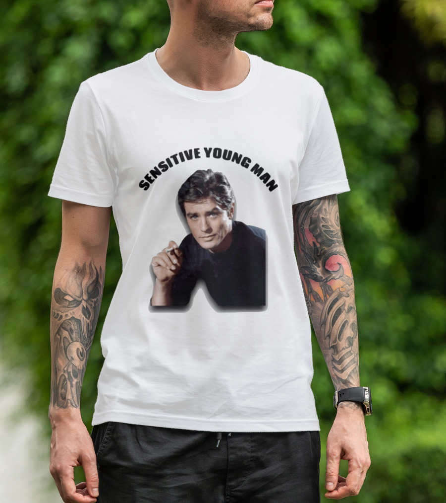 Sensitive Young Man Iconic Actor Cigarette T-Shirt