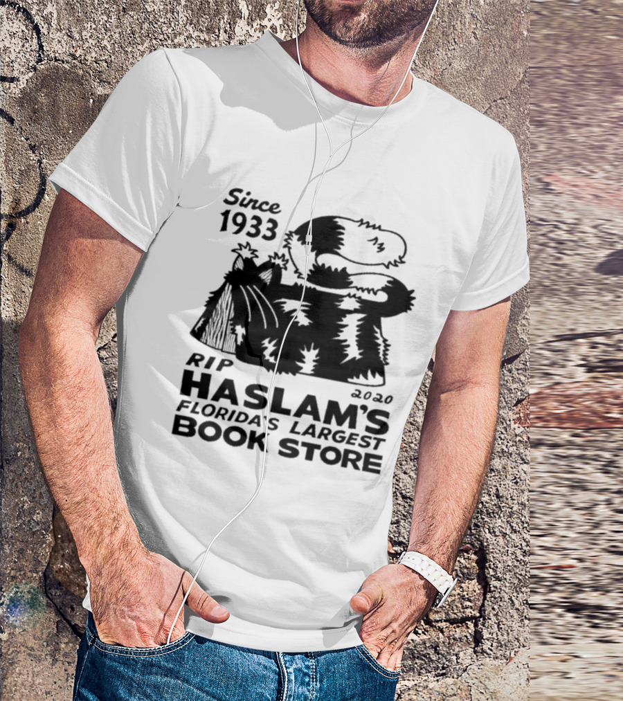 Since 1933 RIP 2020 Haslam's Florida's Largest Book Store Snoopy Doghouse T-Shirt